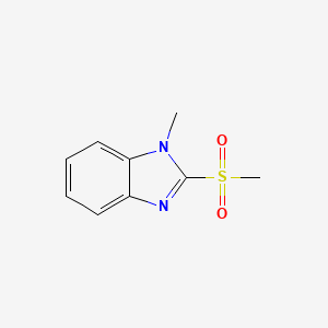 molecular formula C9H10N2O2S B1582997 1H-benzimidazole, 1-methyl-2-(methylsulfonyl)- CAS No. 61078-14-6