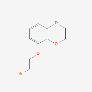 molecular formula C10H11BrO3 B158300 5-(2-Bromoethoxy)-2,3-dihydro-1,4-benzodioxine CAS No. 1710-62-9
