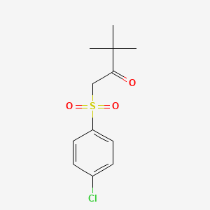 molecular formula C12H15ClO3S B1583010 1-((4-Chlorophenyl)sulfonyl)-3,3-dimethylbutan-2-one CAS No. 207974-06-9