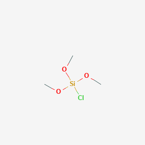 molecular formula C3H9ClO3Si B1583017 Chlorotrimethoxysilane CAS No. 4668-00-2