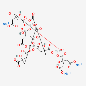 molecular formula C30H25Na3O35Ti3 B1583028 Citric acid, sodium titanium salt CAS No. 68959-15-9