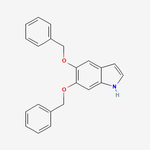 molecular formula C22H19NO2 B1583037 5,6-Bis(benzyloxy)-1H-indole CAS No. 4790-19-6