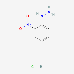 molecular formula C6H8ClN3O2 B1583074 2-Nitrophenylhydrazine Hydrochloride CAS No. 6293-87-4