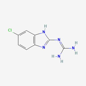 molecular formula C8H8ClN5 B1583089 2-(6-chloro-1H-benzimidazol-2-yl)guanidine CAS No. 70590-32-8