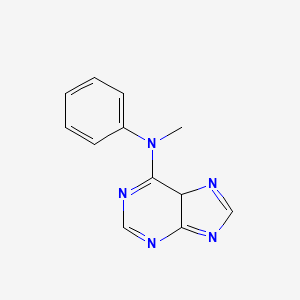 molecular formula C12H11N5 B1583090 N-methyl-N-phenyl-5H-purin-6-amine CAS No. 82760-84-7