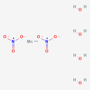 molecular formula Mn(NO3)2·4H2O<br>H8MnN2O10 B1583092 Manganese nitrate tetrahydrate CAS No. 20694-39-7