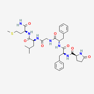 molecular formula C36H49N7O7S B1583094 [Glp6] Substance P (6-11) CAS No. 61123-13-5