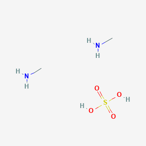 molecular formula C2H12N2O4S B1583095 Methyl-ammonium sulfate CAS No. 33689-83-7