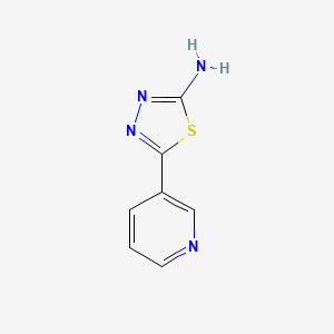 molecular formula C7H6N4S B1583096 5-(Pyridin-3-yl)-1,3,4-thiadiazol-2-amine CAS No. 68787-52-0