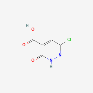 molecular formula C5H3ClN2O3 B1583120 6-Chloro-3-hydroxypyridazine-4-carboxylic acid CAS No. 50681-26-0
