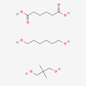 molecular formula C17H36O8 B1583132 Hexanedioic acid, polymer with 2,2-dimethyl-1,3-propanediol and 1,6-hexanediol CAS No. 25214-14-6