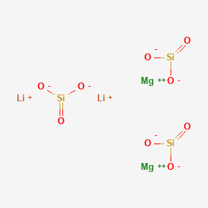 molecular formula Li2Mg2O9Si3 B1583136 Silicic acid, lithium magnesium salt CAS No. 37220-90-9