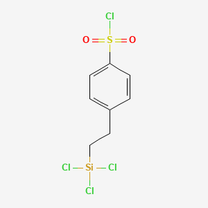 molecular formula C8H8Cl4O2SSi B1583146 Benzenesulfonyl chloride, 4-[2-(trichlorosilyl)ethyl]- CAS No. 79793-00-3