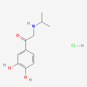 molecular formula C11H16ClNO3 B1583161 1-(3,4-Dihydroxyphenyl)-2-[(1-methylethyl)amino] hydrochloride CAS No. 16899-81-3