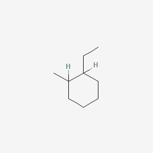 molecular formula C9H18 B1583165 1-Ethyl-2-methylcyclohexane CAS No. 3728-54-9