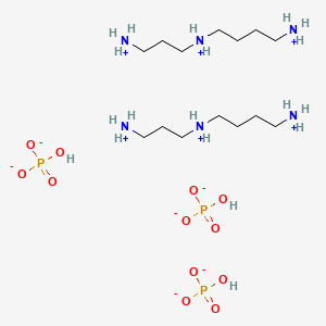 molecular formula C14H47N6O12P3 B1583169 1,4-Butanediamine, N-(3-aminopropyl)-, phosphate (2:3) CAS No. 49721-50-8