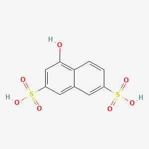 molecular formula C10H8O7S2 B1583178 1-Naphthol-3,6-disulfonic acid CAS No. 578-85-8
