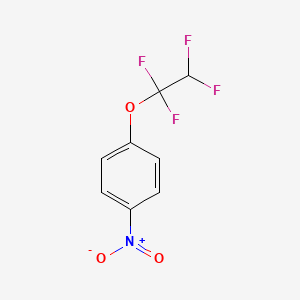 molecular formula C8H5F4NO3 B1583182 1-Nitro-4-(1,1,2,2-tetrafluoroethoxy)benzene CAS No. 28202-32-6
