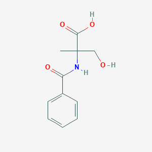 molecular formula C11H13NO4 B1583214 2-Benzamido-3-hydroxy-2-methylpropanoic acid CAS No. 7508-82-9