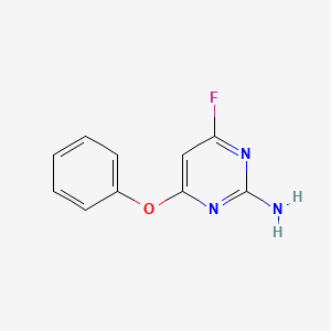 molecular formula C10H8FN3O B1583229 2-Amino-4-fluoro-6-phenoxypyrimidine CAS No. 314029-36-2