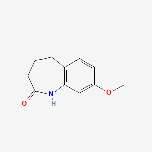 molecular formula C11H13NO2 B1583230 8-Methoxy-4,5-dihydro-1H-benzo[b]azepin-2(3H)-one CAS No. 22246-83-9