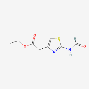 molecular formula C8H10N2O3S B1583232 Ethyl 2-formamidothiazol-4-acetate CAS No. 64987-05-9