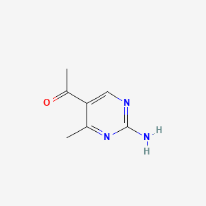 molecular formula C7H9N3O B1583234 5-Acetyl-2-amino-4-methylpyrimidine CAS No. 66373-25-9