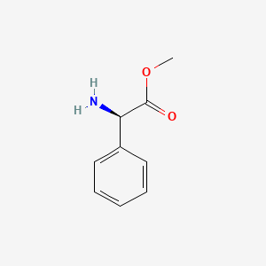 molecular formula C9H11NO2 B1583257 Methyl (R)-aminophenylacetate CAS No. 24461-61-8