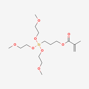 molecular formula C16H32O8Si B1583263 Methacryloxypropyl tris(methoxyethoxy)silane CAS No. 57069-48-4