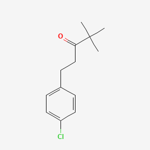 molecular formula C13H17ClO B1583267 1-(4-Chlorophenyl)-4,4-dimethyl-3-pentanone CAS No. 66346-01-8