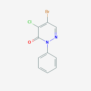 molecular formula C10H6BrClN2O B158327 5-Bromo-4-chloro-2-phenylpyridazin-3(2H)-one CAS No. 1698-63-1