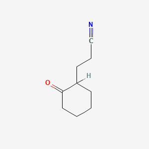 molecular formula C9H13NO B1583272 3-(2-Oxocyclohexyl)propanenitrile CAS No. 4594-78-9