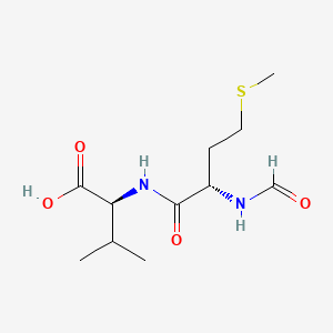 molecular formula C11H20N2O4S B1583284 For-Met-Val-OH CAS No. 29790-45-2