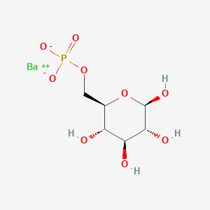 B1583286 d-Glucose, 6-(dihydrogen phosphate), barium salt CAS No. 58823-95-3