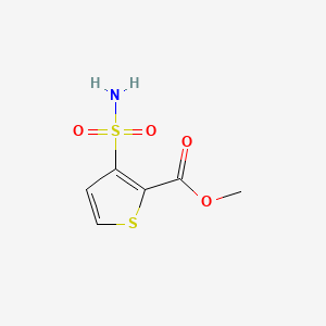 molecular formula C6H7NO4S2 B1583287 Methyl 3-sulfamoylthiophene-2-carboxylate CAS No. 59337-93-8