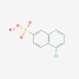 molecular formula C10H6ClKO3S B015833 5-Chloronaphthalene-2-sulfonic Acid, Potassium Salt CAS No. 1024267-23-9