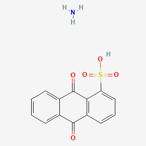 molecular formula C14H11NO5S B1583309 1-Anthracenesulfonic acid, 9,10-dihydro-9,10-dioxo-, ammonium salt CAS No. 55812-59-4