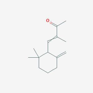 molecular formula C14H22O B1583313 3-Buten-2-one, 4-(2,2-dimethyl-6-methylenecyclohexyl)-3-methyl- CAS No. 7388-22-9