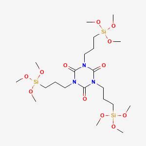 molecular formula C21H45N3O12Si3 B1583325 1,3,5-Triazine-2,4,6(1H,3H,5H)-trione, 1,3,5-tris[3-(trimethoxysilyl)propyl]- CAS No. 26115-70-8