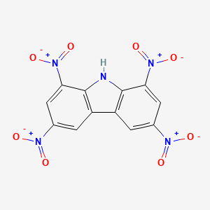 molecular formula C12H5N5O8 B1583334 1,3,6,8-Tetranitrocarbazole CAS No. 4543-33-3