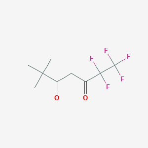 molecular formula C9H11F5O2 B1583338 1,1,1,2,2-pentafluoro-6,6-dimethyl-3,5-heptanedione CAS No. 2145-68-8