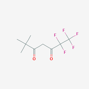 molecular formula C9H11F5O2 B1583338 1,1,1,2,2-Pentafluoro-6,6-dimethylheptane-3,5-dione CAS No. 2145-68-8