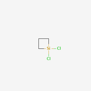 molecular formula C3H6Cl2Si B1583342 1,1-Dichlorosilacyclobutane CAS No. 2351-33-9