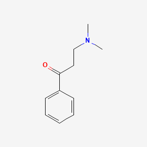 molecular formula C11H15NO B1583344 3-(二甲基氨基)丙基苯酮 CAS No. 3506-36-3