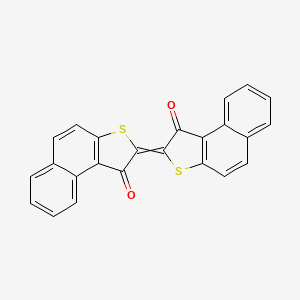 molecular formula C24H12O2S2 B1583349 2-(1-Oxobenzo[e][1]benzothiol-2-ylidene)benzo[e][1]benzothiol-1-one CAS No. 3989-75-1