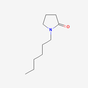 molecular formula C10H19NO B1583358 N-Hexyl-2-pyrrolidinone CAS No. 4838-65-7