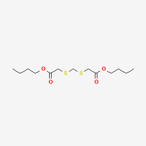 molecular formula C13H24O4S2 B1583390 Acetic acid, 2,2'-[methylenebis(thio)]bis-, dibutyl ester CAS No. 14338-82-0