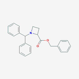 molecular formula C24H23NO2 B015834 Benzyl N-Diphenylmethyl-2-azetidinecarboxylate CAS No. 22742-42-3