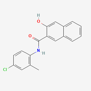 molecular formula C18H14ClNO2 B1583410 4'-Chloro-3-hydroxy-2'-methyl-2-naphthanilide CAS No. 92-76-2