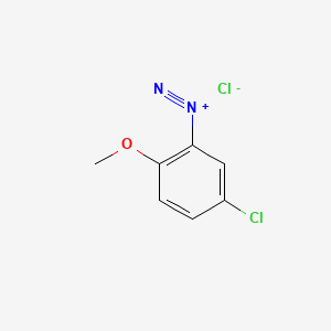 molecular formula C7H6Cl2N2O B1583411 5-Chloro-2-methoxybenzenediazonium chloride CAS No. 93-34-5